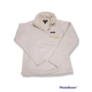 🌼HP🌼 Patagonia Women's Raw Linen-White Re-Tool Snap Fleece Pullover - S